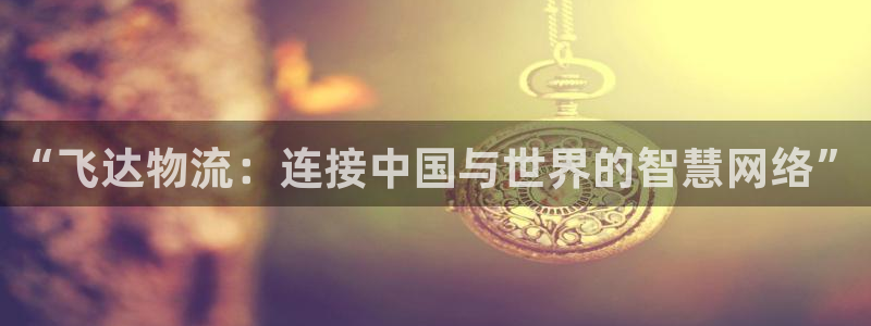 旺财28PG电子游戏：“飞达物流：连